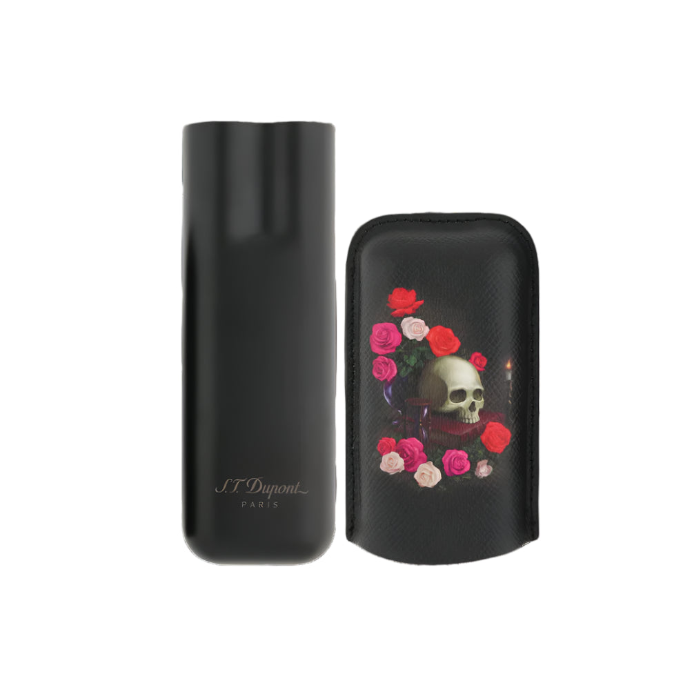 Dupont cigar case memento mori open