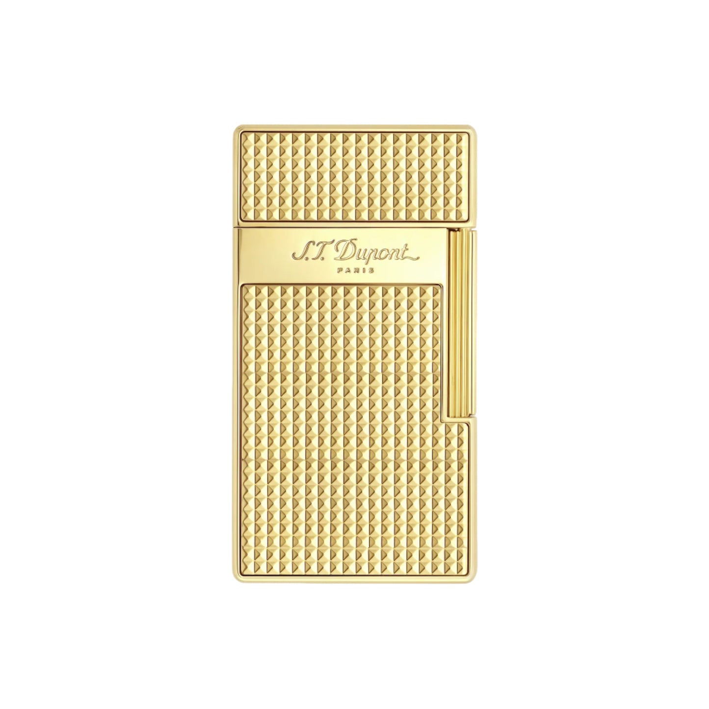 Dupont Biggy Lighter Diamond Head Gold