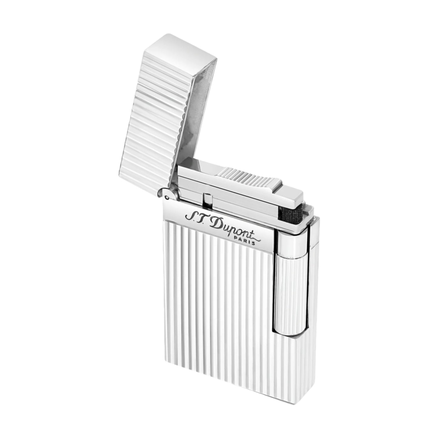 Dupont Lighter ligne 2 Silver open