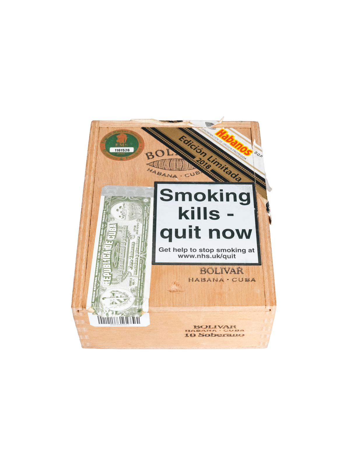 Bolivar Soberanos Limited Edition 2018  box closed