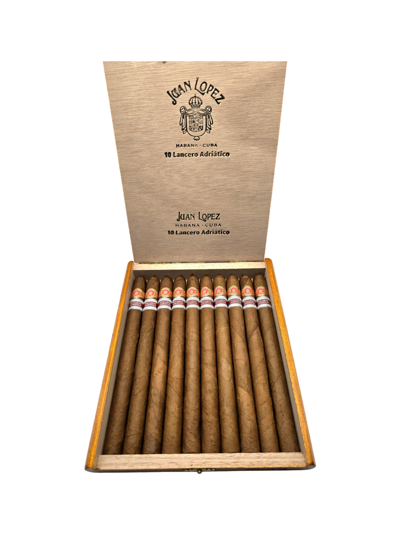Juan Lopez lancero regional Adriatico Cigar open box
