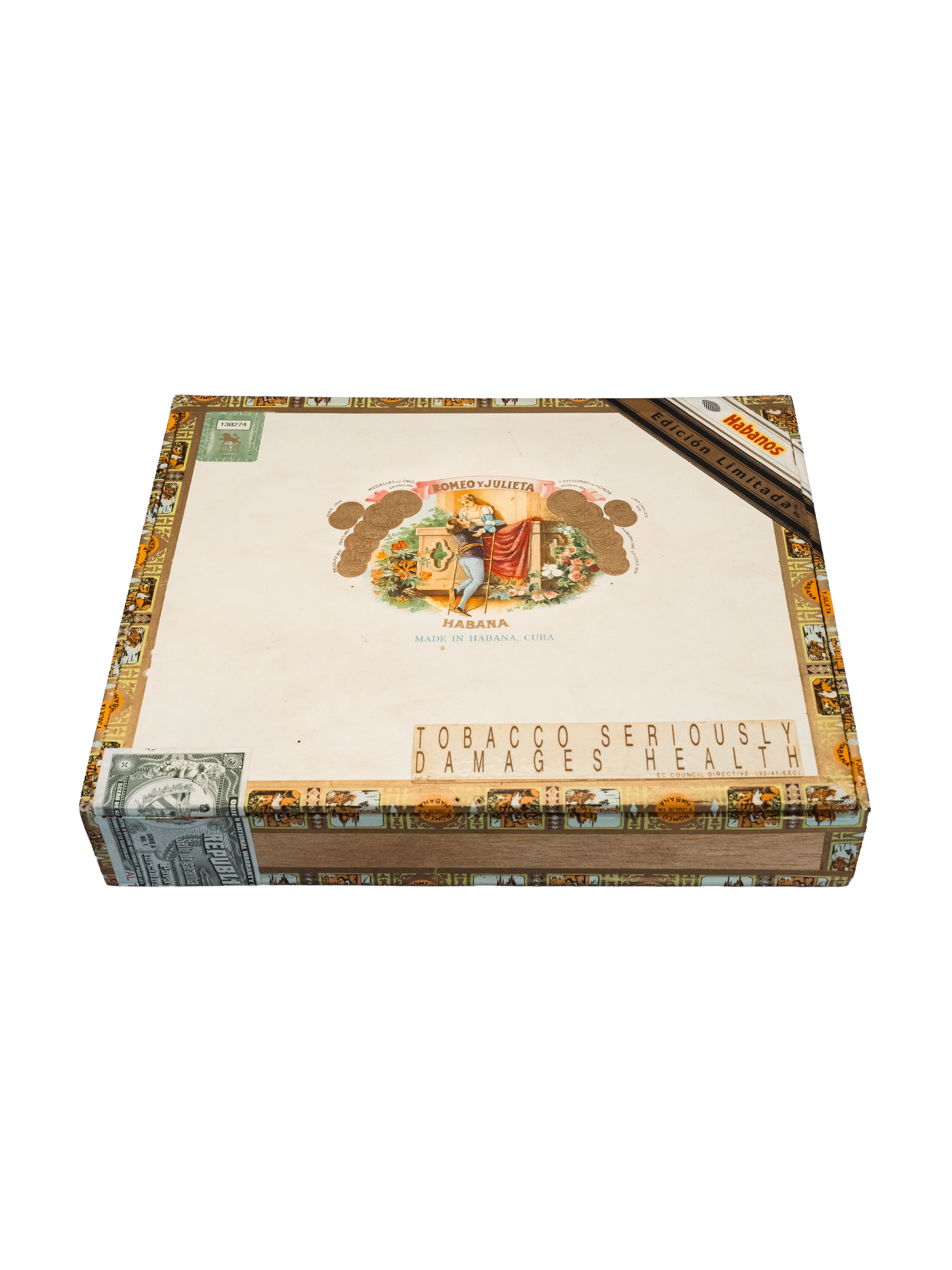 Romeo y Julieta Exhibition No.2 Limited Edition 2000 box closed