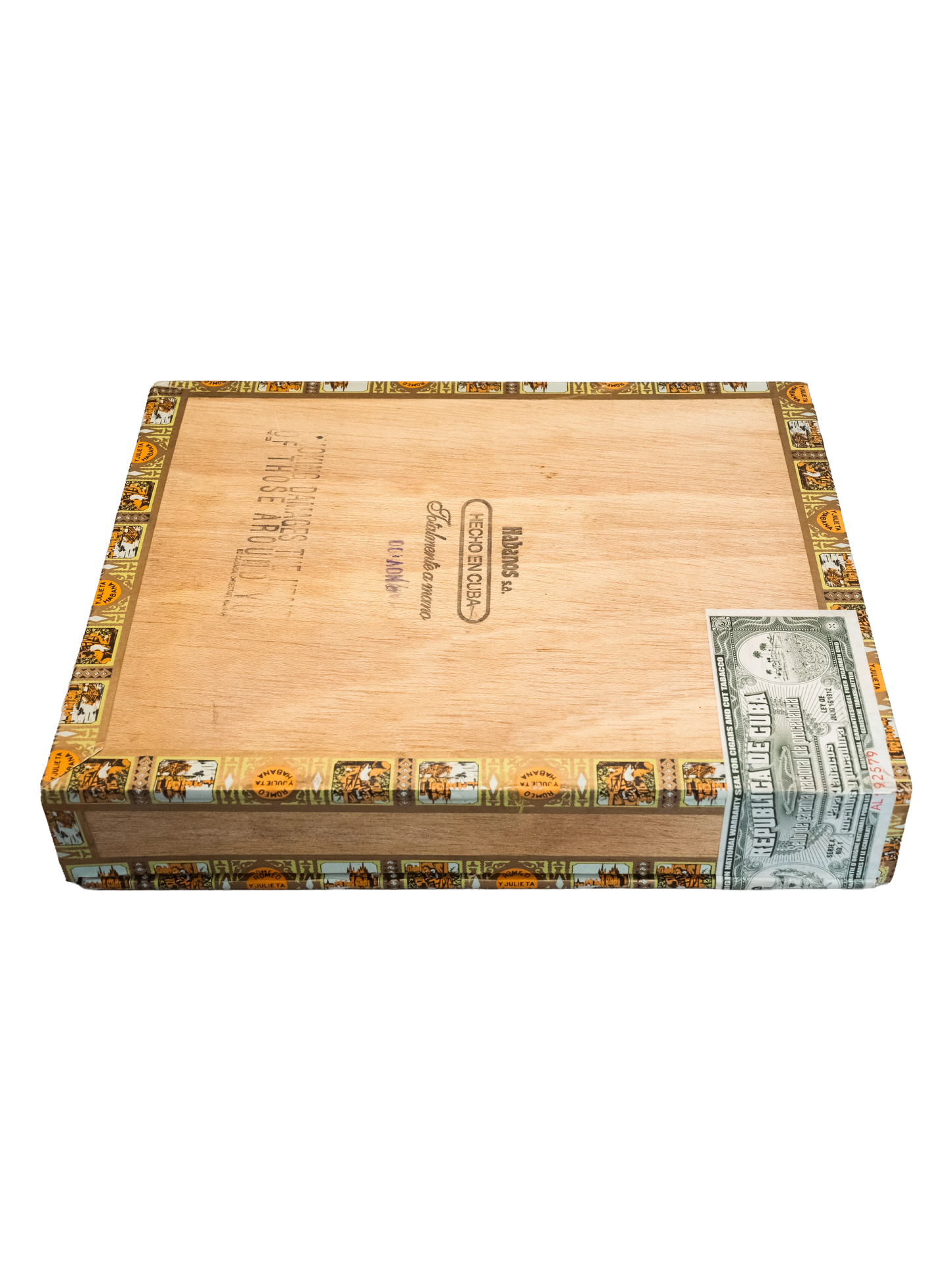 Romeo y Julieta Exhibition No.2 Limited Edition 2000 box closed date