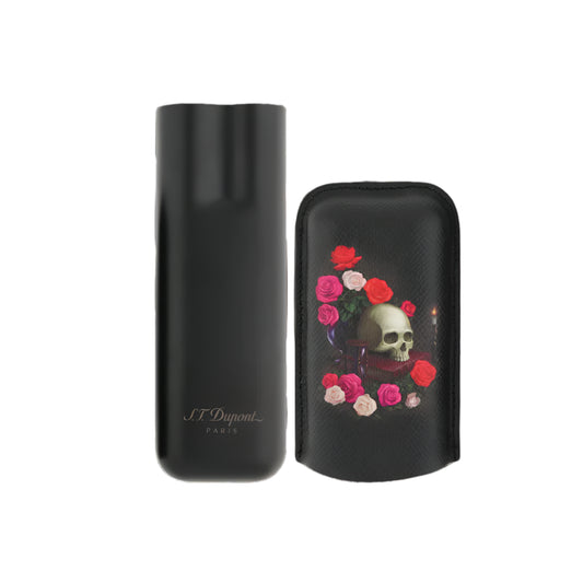Dupont cigar case memento mori open