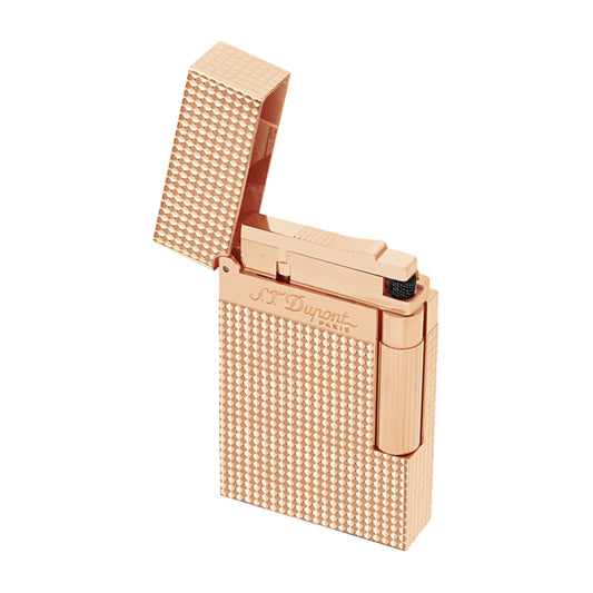 Dupont Ligne 2 lighter rose gold open